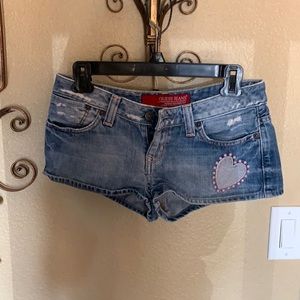 Guess Jean Shorts with Hearts Size 27